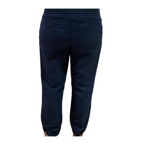 Old Navy Maternity Linen Pants Drawstring Elastic Waist Loose Fit Blue Size M